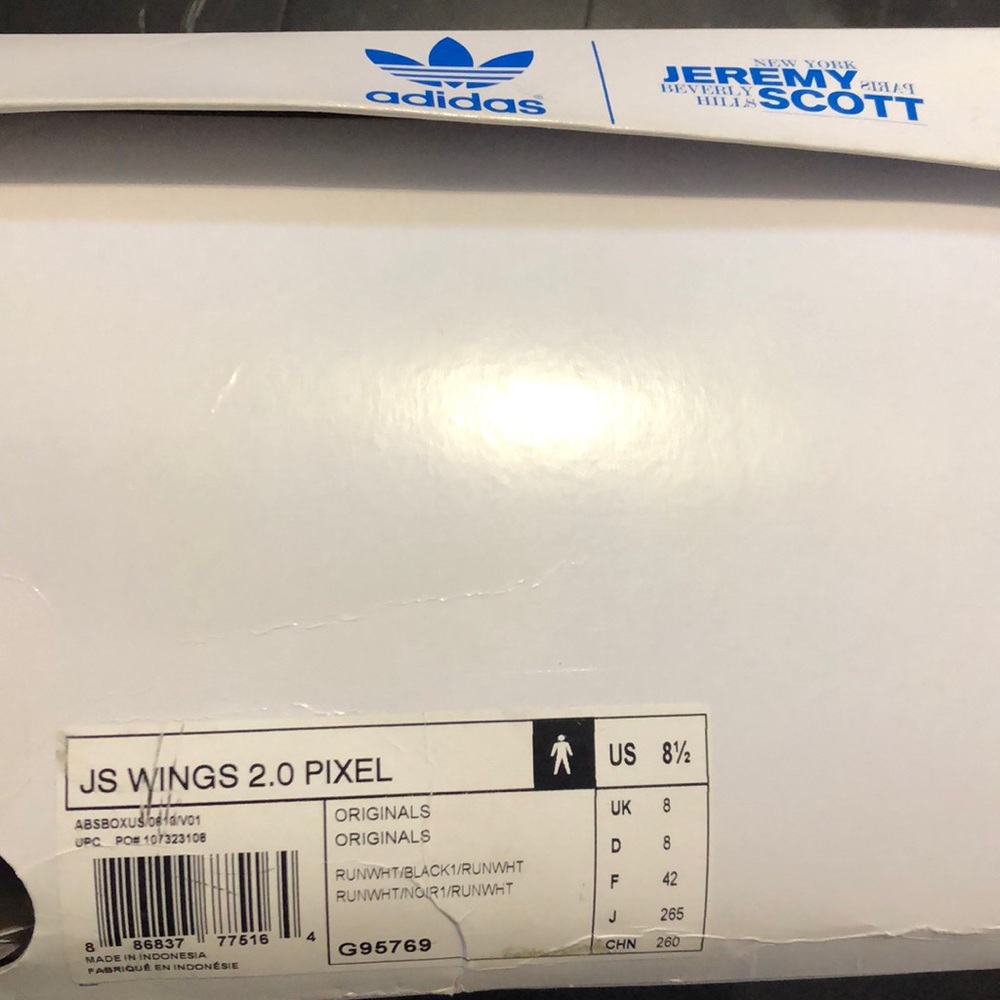 Adidas Jeremy Scott 2.0 Pixel wings size 8.5